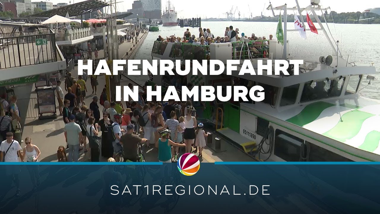 Hafenrundfahrt: Urlauber und Einheimische genießen Sommerwetter in Hamburg