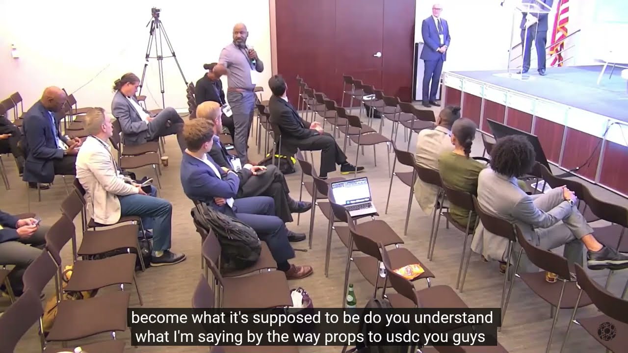 Paul F. Dowding: DeFi Staking vs TradFi Savings Acct - an insightful question from the audience.