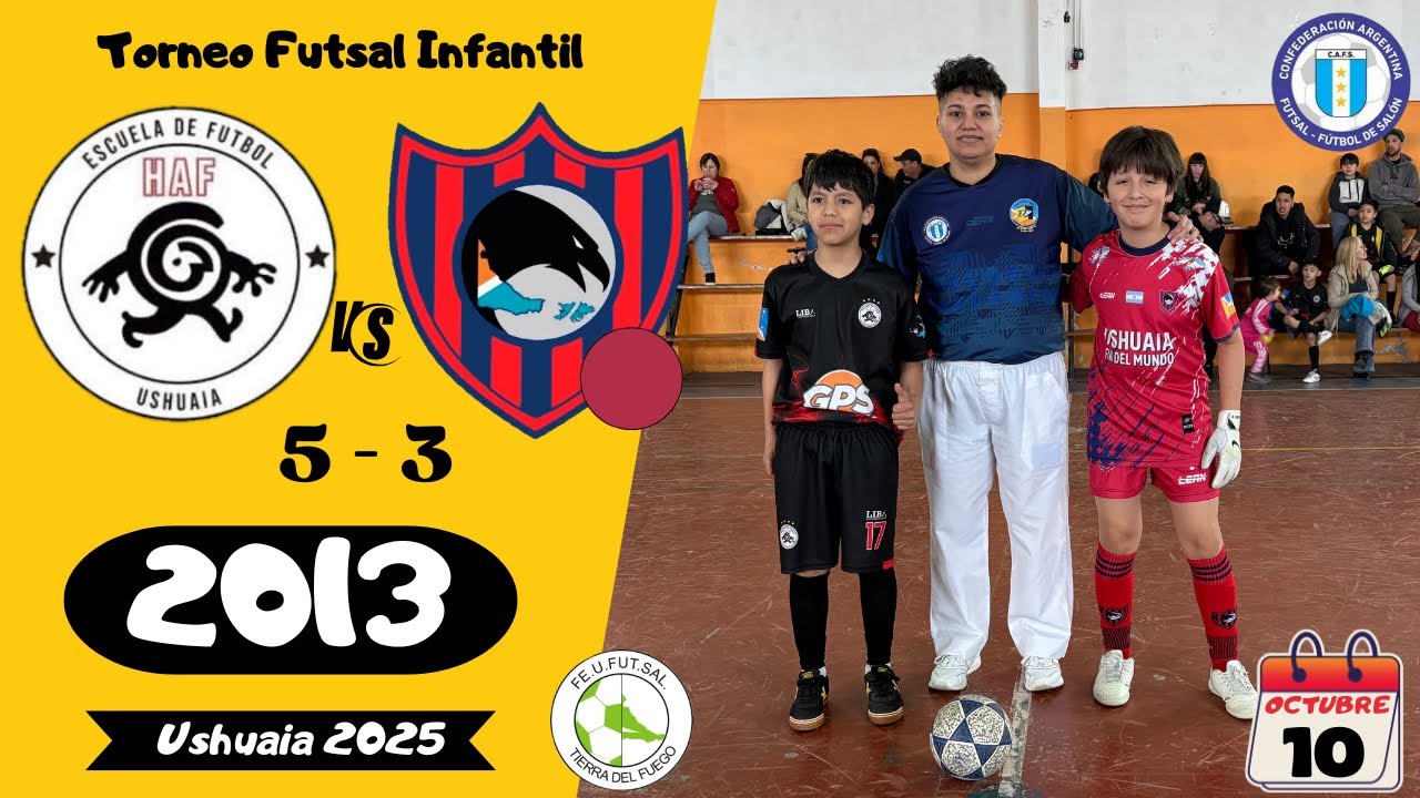Futsal CAFS Infantiles Ushuaia 2025 - Cuervos Grana vs HAF - 2013