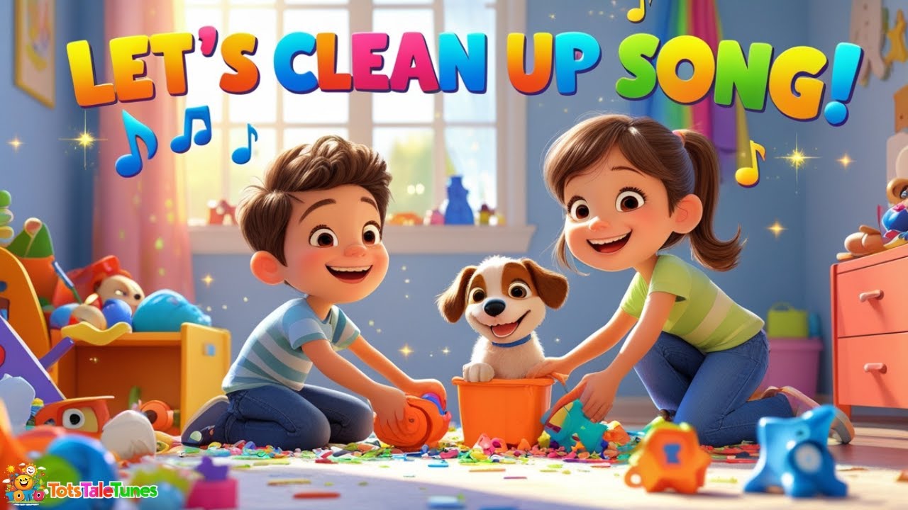 “Let’s Clean Up Song 🧹 | Fun Kids Song About Cleaning | Preschool Learning & Responsibility”