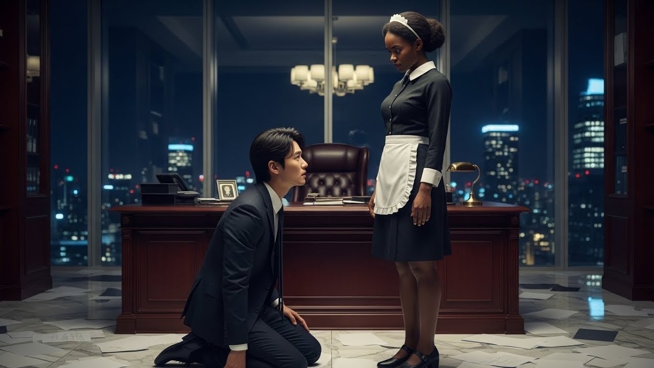 “Kneel Down And Beg For It!” Black Maid Tells Her Korean Boss Fiercely, and He Does! 😳😱