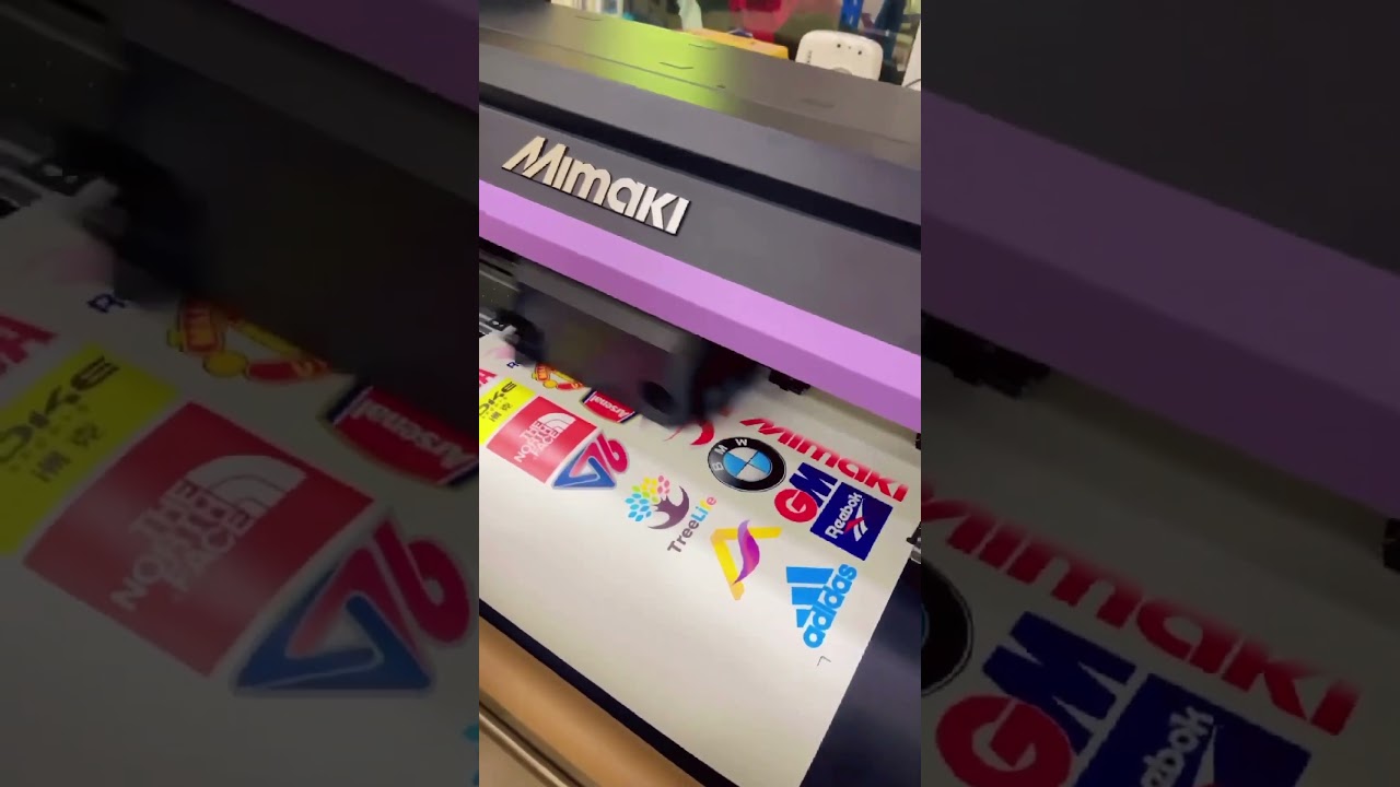 Inkjet Sticker Printing on Mimaki Machine – High-Quality Prints! 🎨🖨️ 