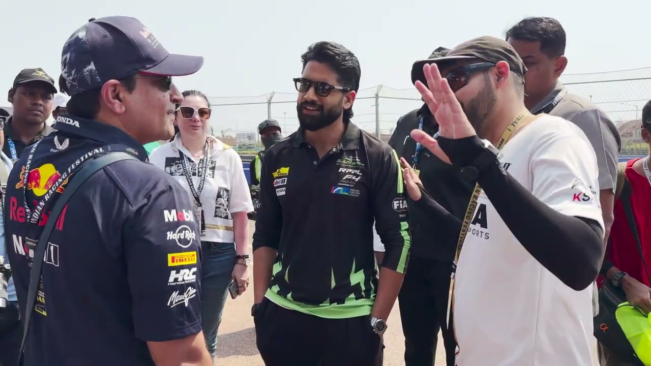 John Abraham, Naga Chaitanya, Sudeep & Sourav Ganguly AT Indian Racing Festival 2026 mp4