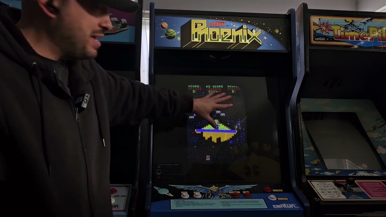 1980 Original Centuri Phoenix Arcade Game Restored