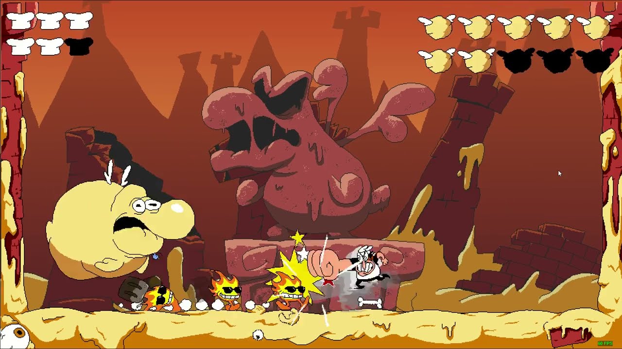 Pizza Tower Meta Cheese Dragon Fight