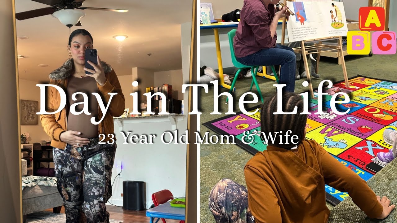 Day in the life As a 23 year Old Pregnant Mom & Wife 
