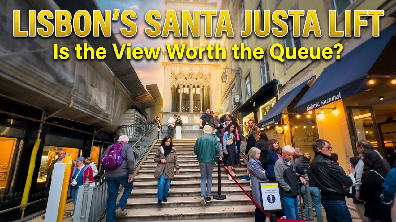 Lisbon&rsquo;s Santa Justa Lift | Full Ride & View in 4K UHD (Elevador de Santa Justa)