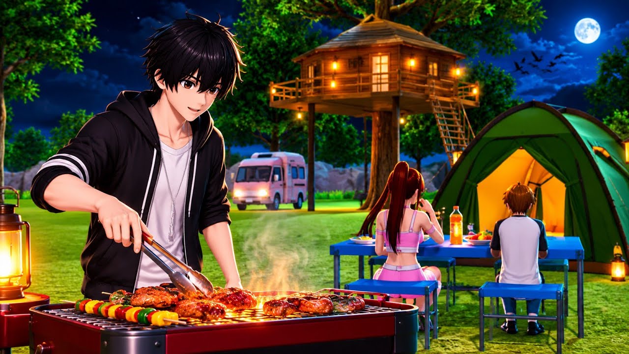 Campervan Life with Family 🏕️ Sakura School Simulator