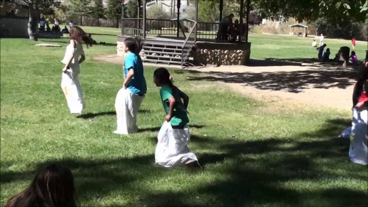 Matty's 8th Birthday Potato Sack Race