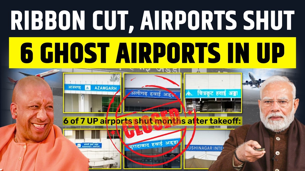 Ribbon Cut, Airports Shut | RTI Blows Open UP’s 6 Ghost Airports - Modi’s UDAN Grounded