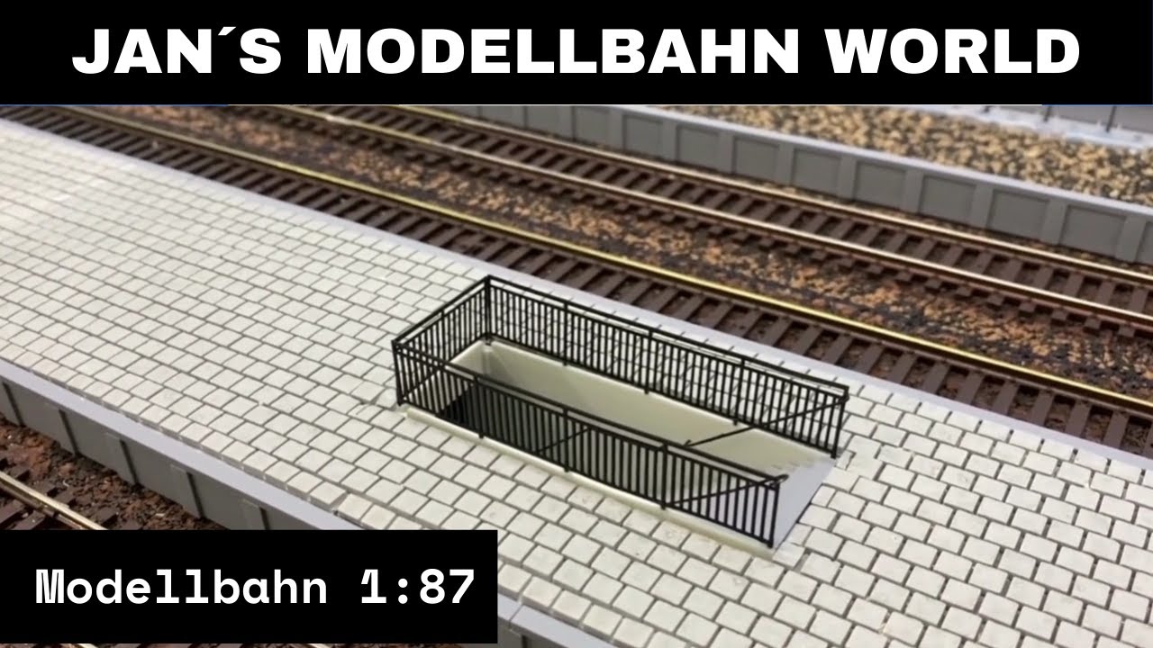 Modelleisenbahn 1:87 Bahnsteige mit Juweela