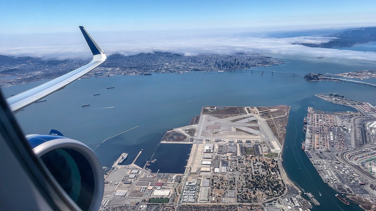Delta A321neo takeoff from SFO (runway 01R)
