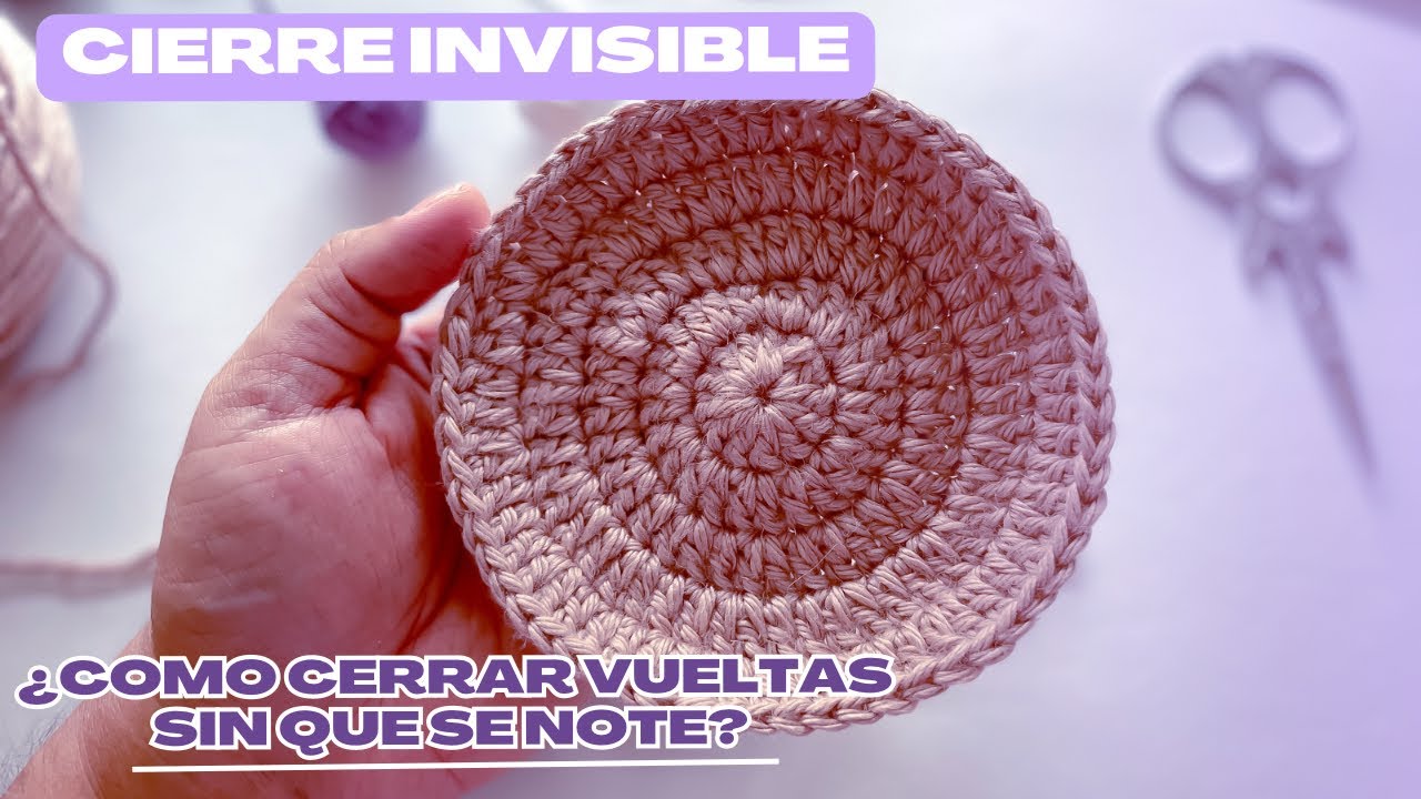 🧶Asi logre el cierre invisible de vueltas CROCHET/ Paso a paso🧶
