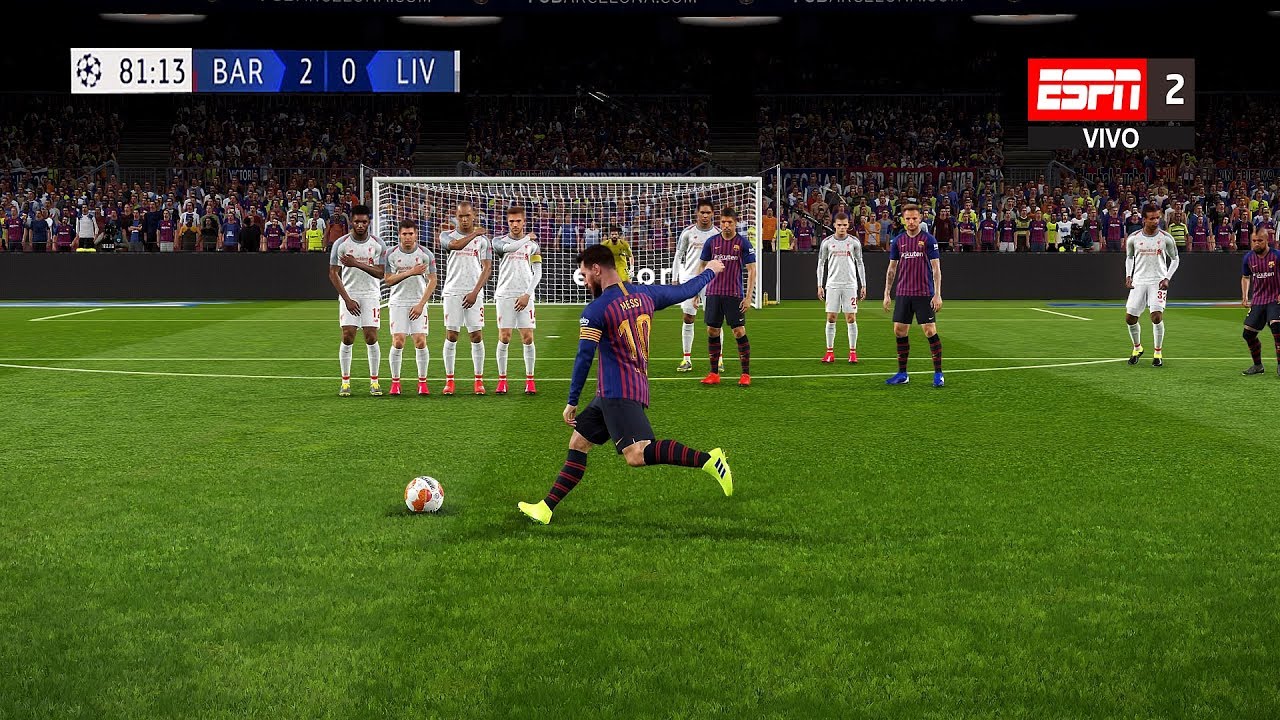 Recreación Barcelona 3-0 Liverpool UEFA Champions League 2019