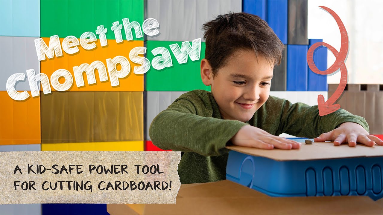 Meet the ChompSaw: A Kid-Safe Power Tool for Cutting Cardboard!