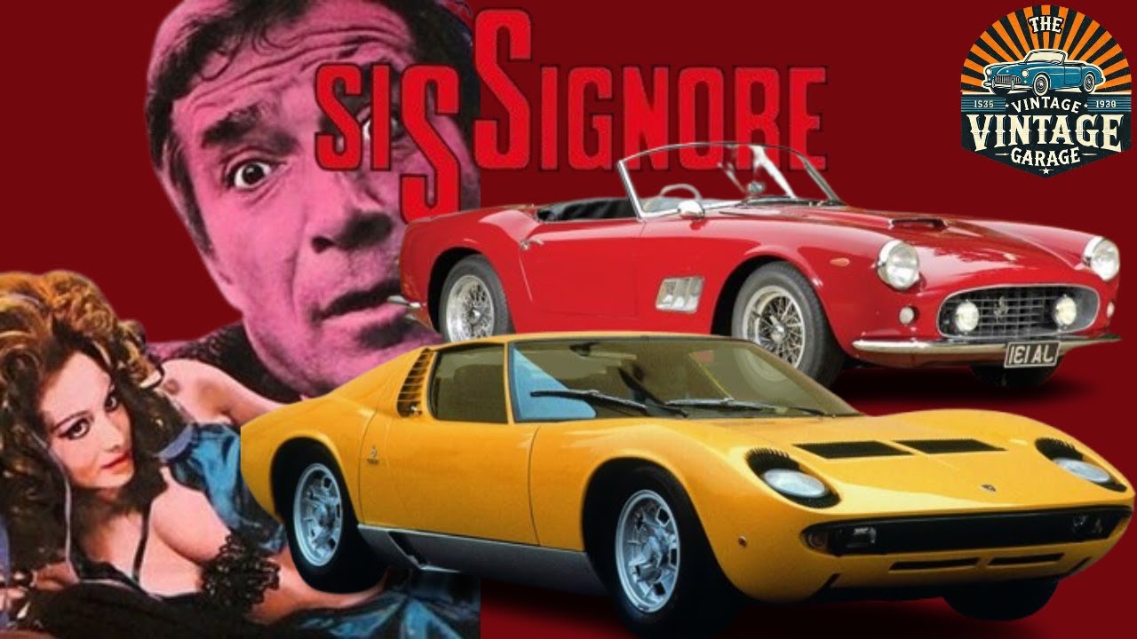 Lamborghini Miura P400 vs Ferrari 250 GT California | Sissignore (1968) Car Chase