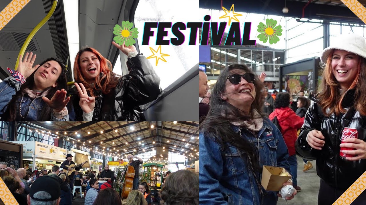 Latin Amerikalı arkadaşımla festivale gittik! | İngilizce ile imtihanımız 😅 |State Library Victoria