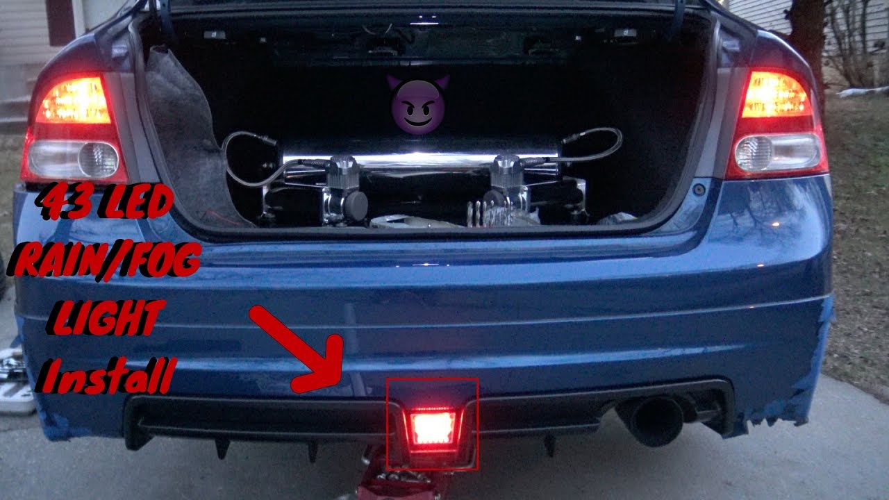 Installing the Rear 43 Led Rain/Fog light on the Mugen Rear Lip 😂 🏎️ | 2011 Honda Civic Si