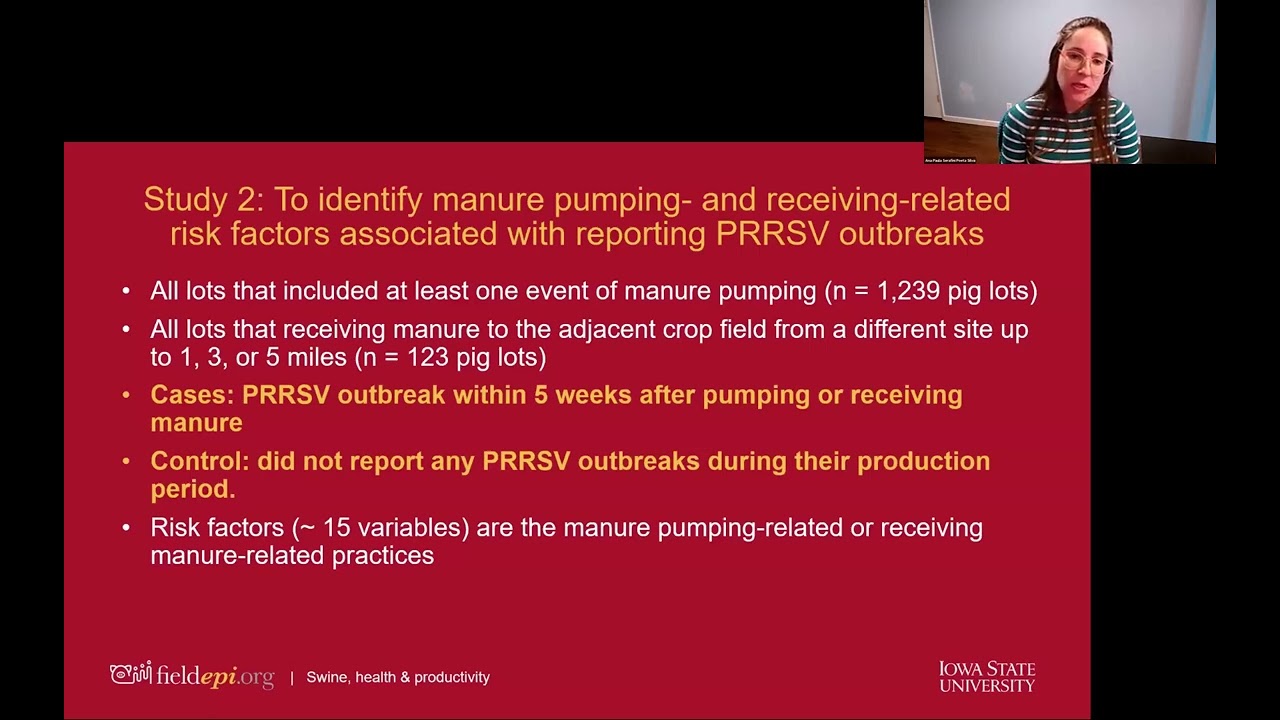 Evaluating PRRS Outbreaks During Manure Pumping and Spreading Events in Swine Operations