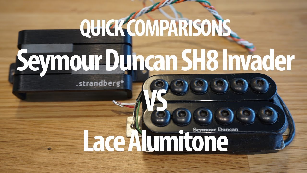Quick Comparisons: Seymour Duncan Invader SH8 VS Lace Alumitone Pickup Shootout