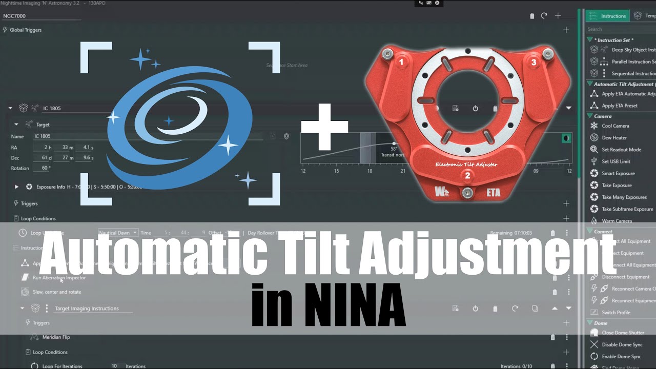 NINA Fully Automatic Tilt Adjustment —Wanderer ETA Ultimate Evolution