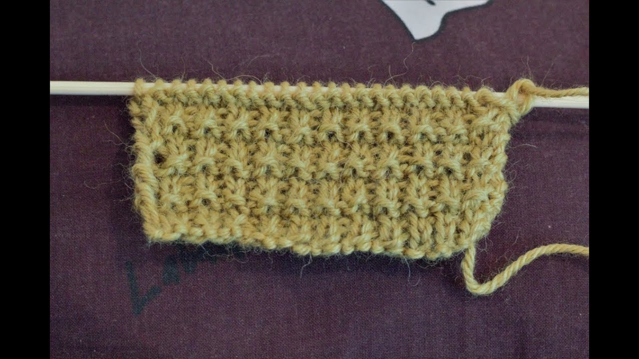 Tricot: Point de claie (facile)