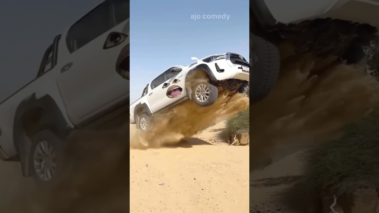 Hilux udega Thar ki tarah | funny car video | #shorts #funnyshorts