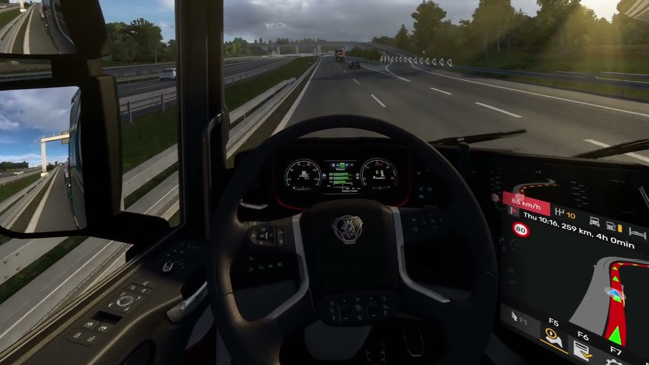 The sounds of ETS2: Hamburg to Berlin [4K VR]