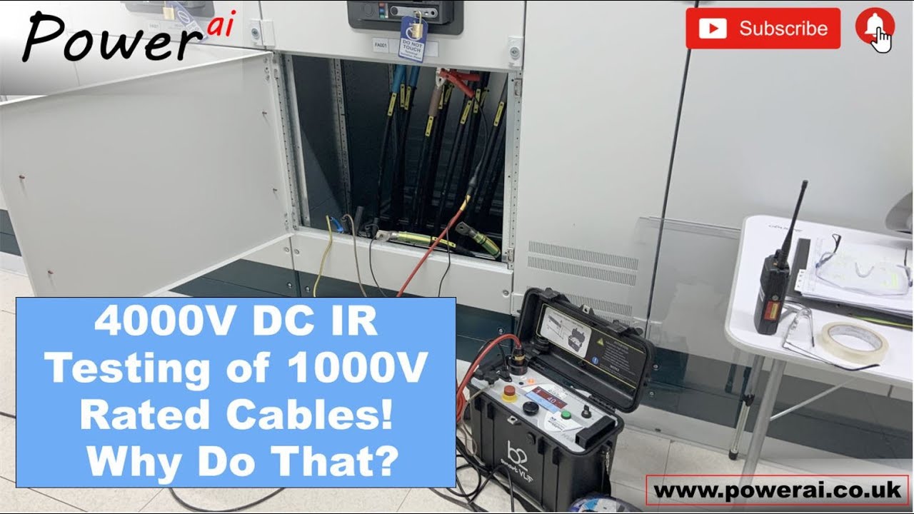 4kV DC Insulation Test of 1kV Rated Cables - Why Are We Doing That?