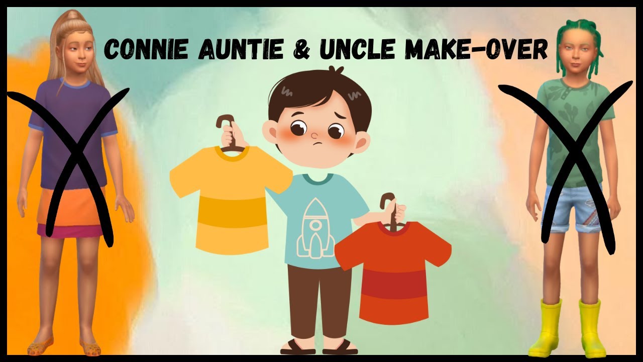 Sims 4 | Giving Connie Auntie & Uncle a make-over 🥰