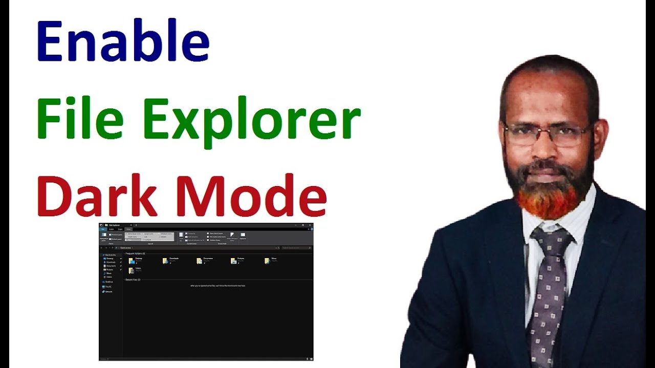 how to enable file explorer dark mode on windows 10 2020