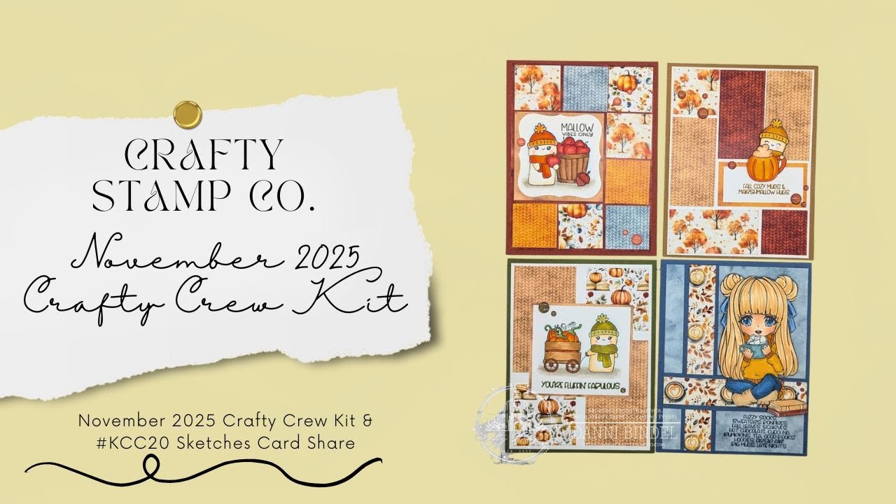 Crafty Stamp Co. | Crafty Crew Kit November 2025  Last Day to Pre-Order | #KCC20