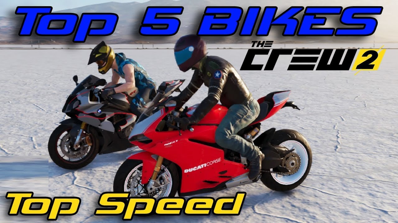 Top 5 fastest BIKES in The CREW 2 ⭐ TOP SPEED 336 km/h!!!