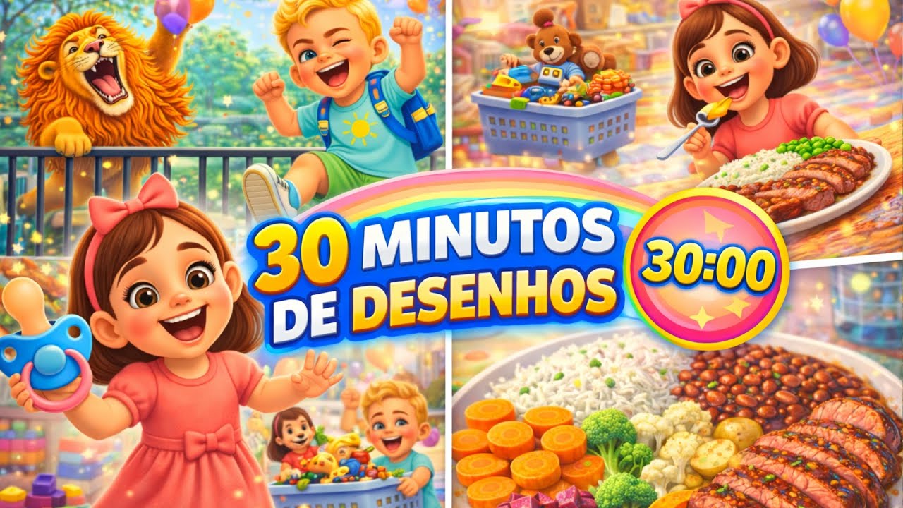 30 MINUTOS DESENHOS ANIMADOS 🎈 Diversão, Aprendizado e Aventuras para Crianças | INFÂNCIA COM JESUS
