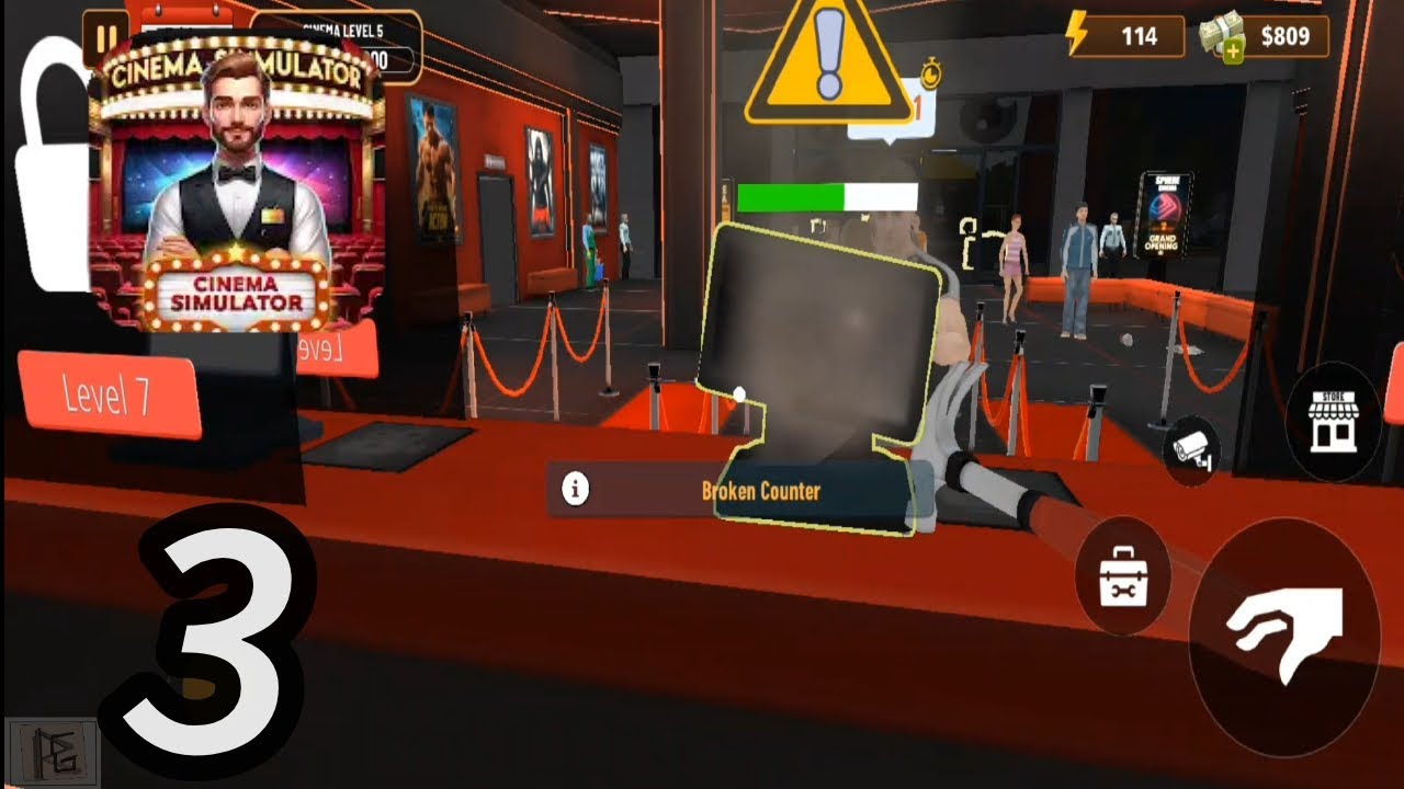 Cinema part 3 || gameplay walkthrough - cinema movie theatre (android)