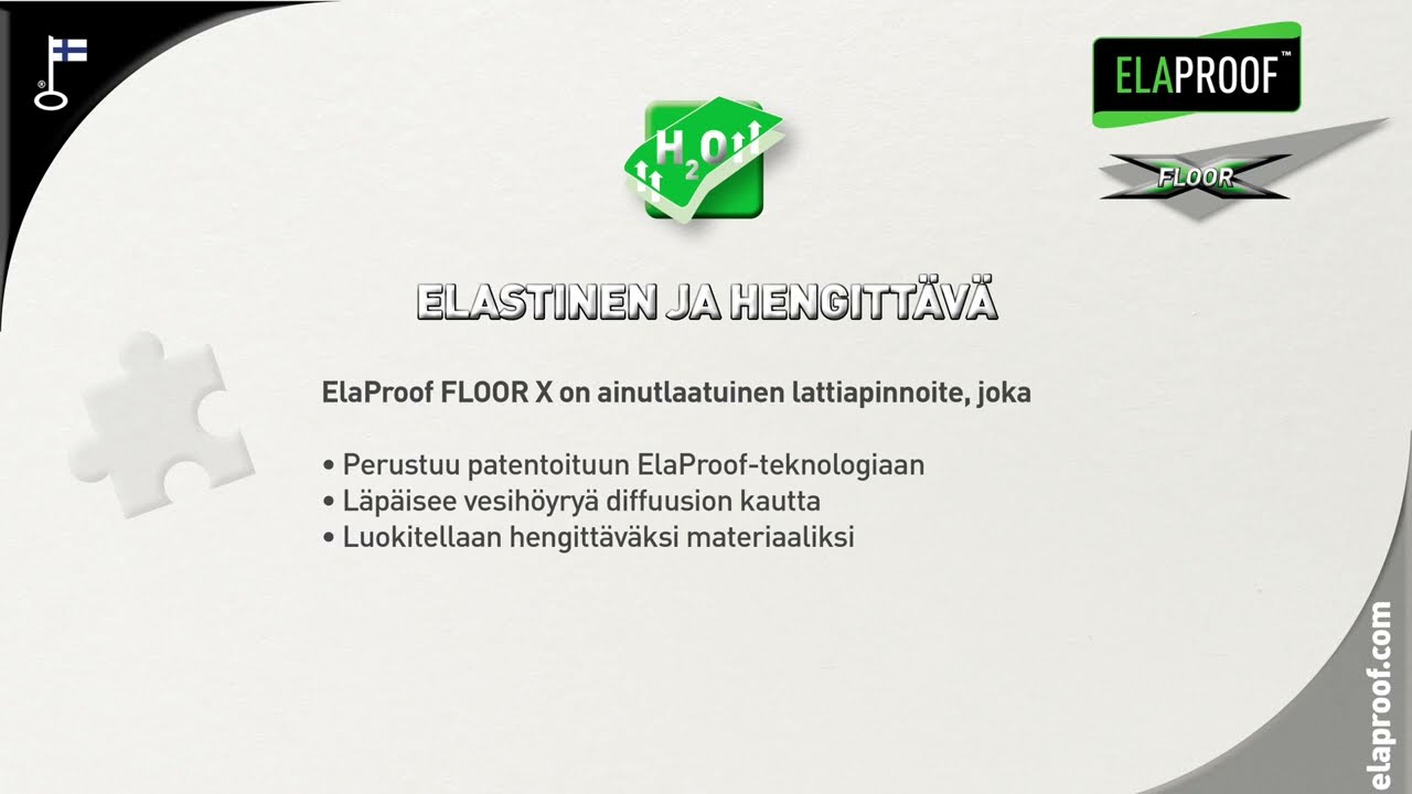 ElaProof Floor X - elastinen ja vesih&ouml;yry&auml; l&auml;p&auml;isev&auml; lattiapinnoite
