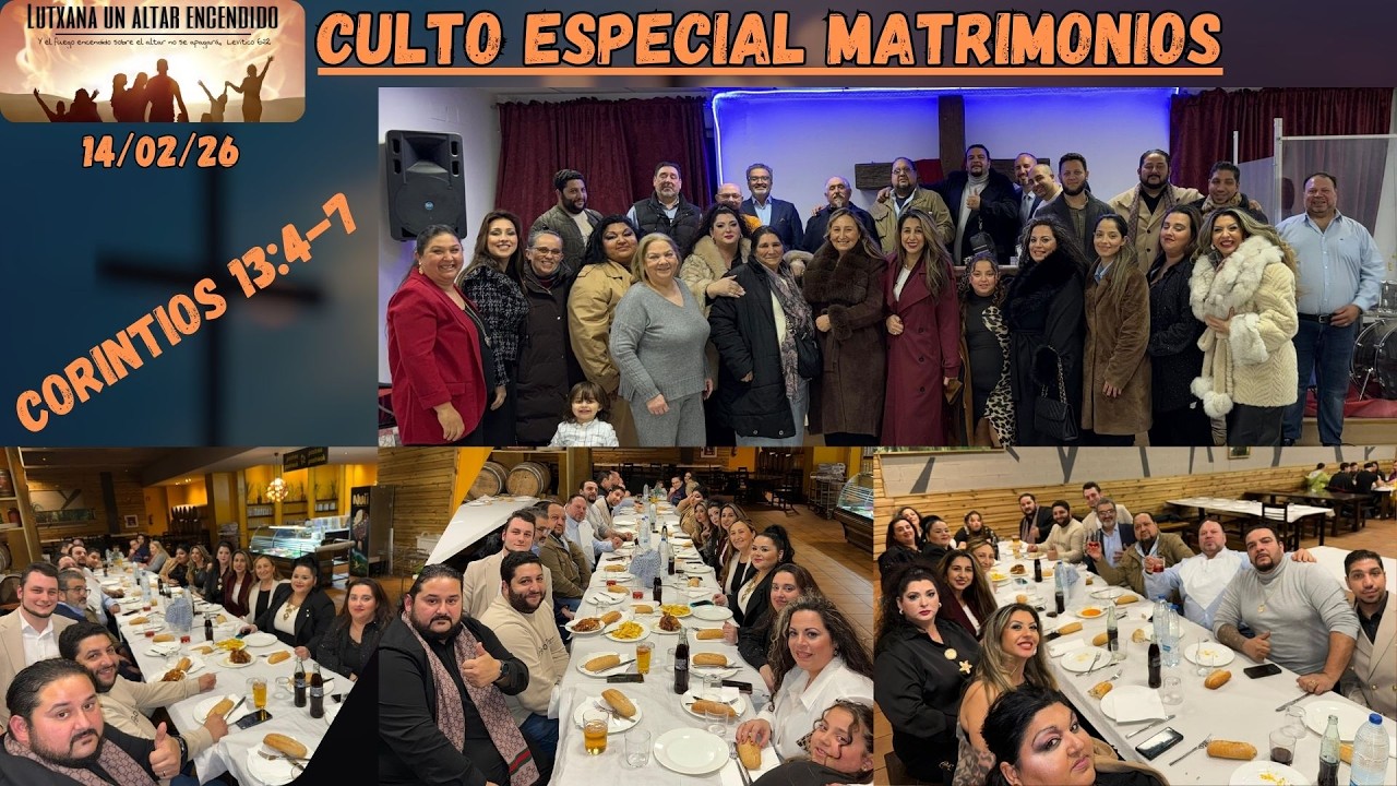 Culto Especial Matrimonios [14 De Febrero] Con nuestros Dirigentes Andoni Y Lucia.