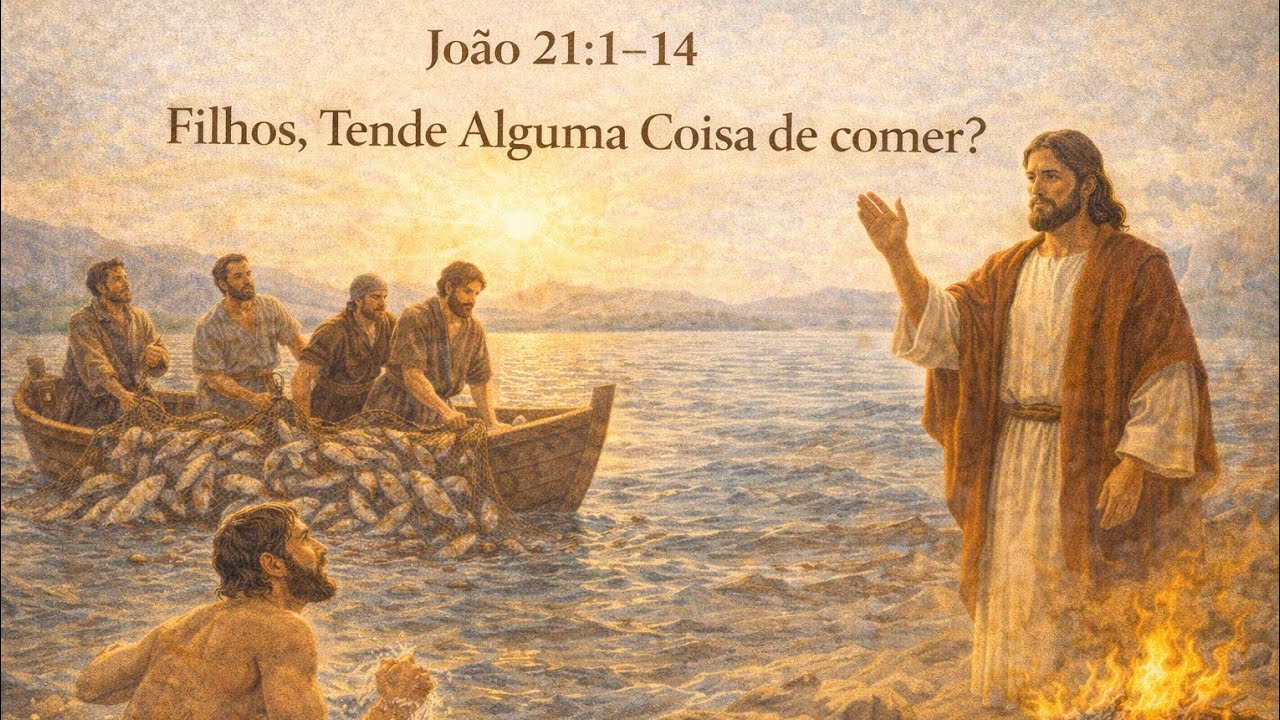 João 21: 1 - 14  -  Filhos, Tende Alguma  Coisa  de Comer?