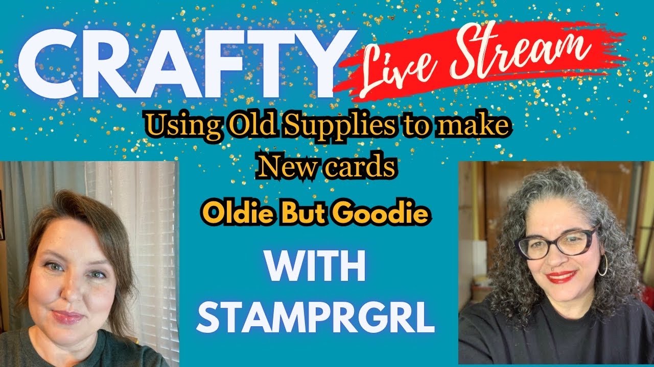 Using Thrift Store and Old supplies to make New Cards with @Stamprgrl 