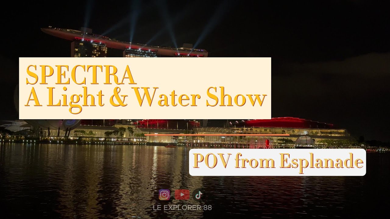 #singapore #singaporevlog #marinabaysands  SPECTRA A LIGHT & WATER SHOW - POV FROM ESPLANADE