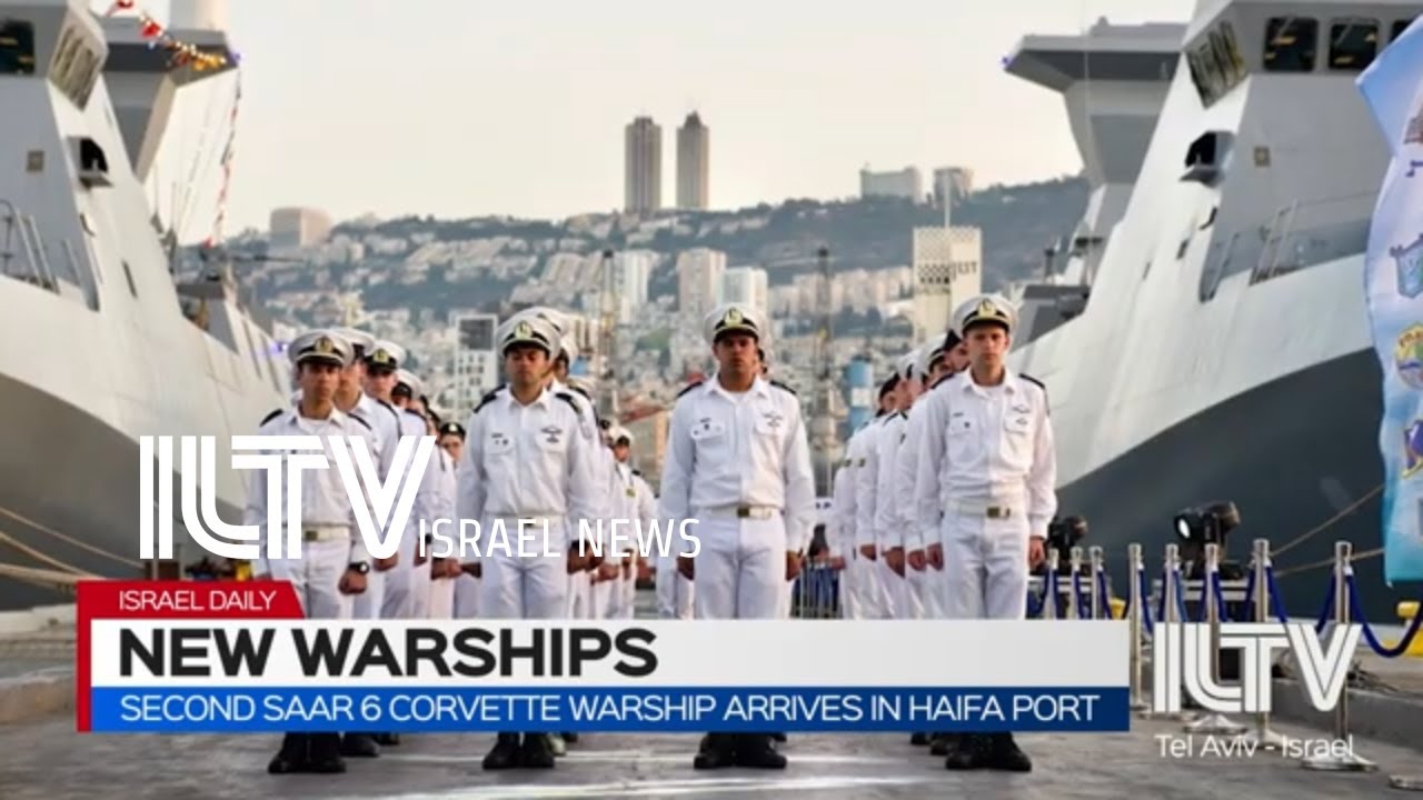 Second Saar 6 corvette warship arrives in Haifa port