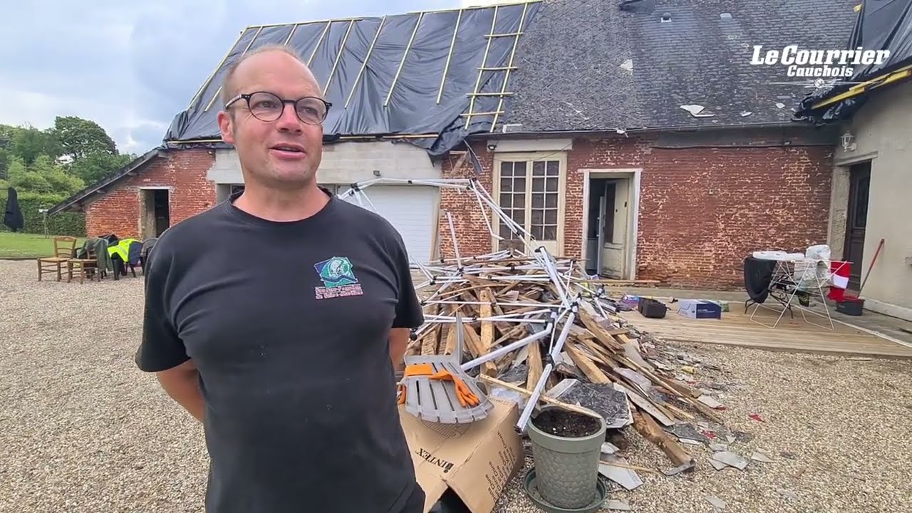 Une mini-tornade cr&eacute;e une belle frayeur aux habitants de Motteville en Seine-Maritime