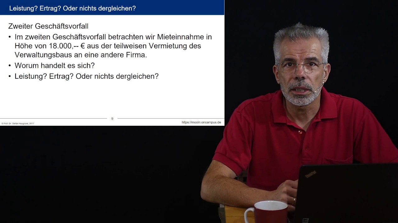 Kosten- und Leistungsrechnung #klrMOOC -  &Uuml;-1.2 &Uuml;bung: Leistung? Neutraler Ertrag?