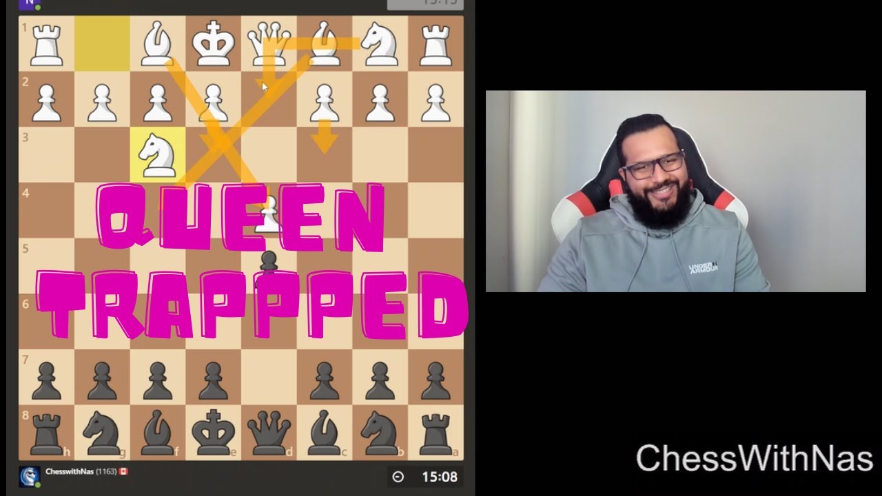 Rapid Chess | One Mistake Trapped the Queen (Queens Pawn - London)