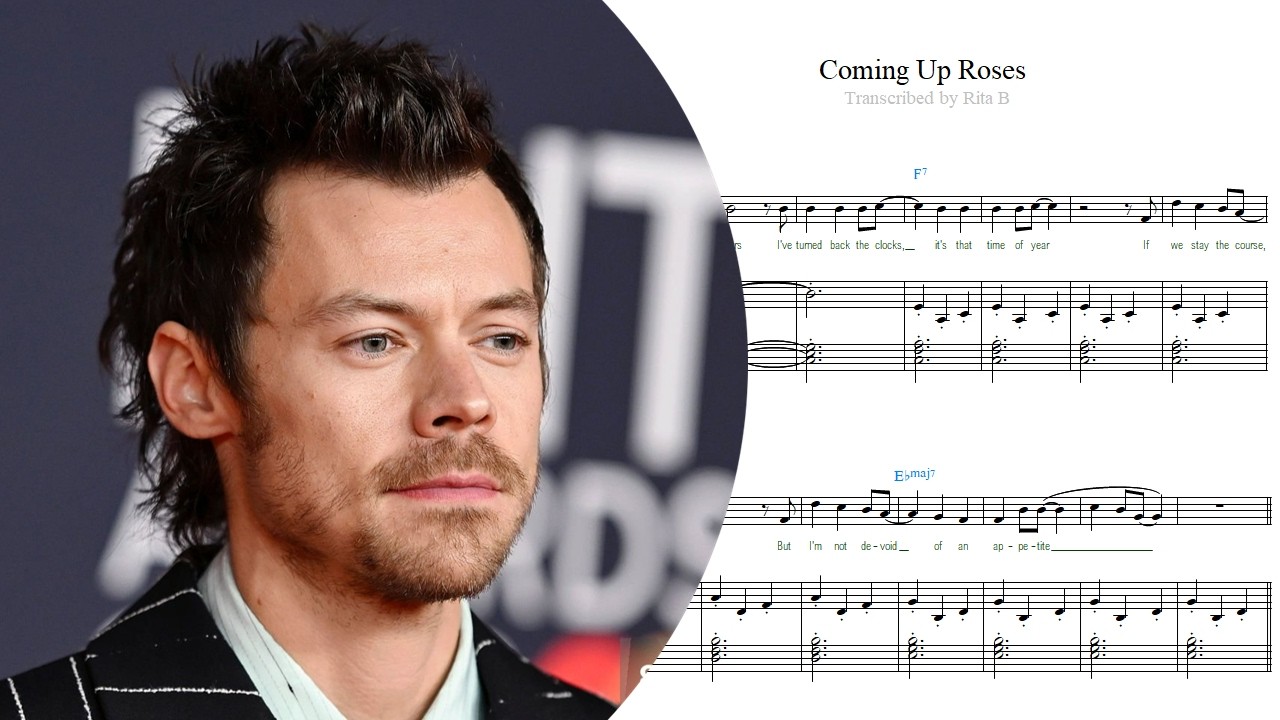 Harry Styles — Coming Up Roses — Piano Sheet Music