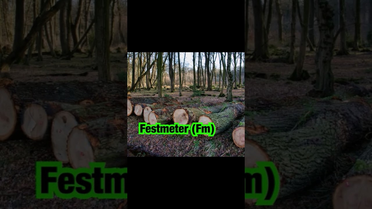 Festmeter erkl&auml;rt - #brennholz Ma&szlig;e