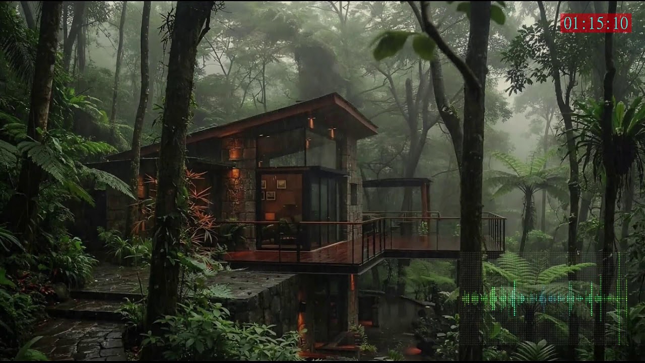 Night Rain Loop with Gentle Thunder for Deep Rest