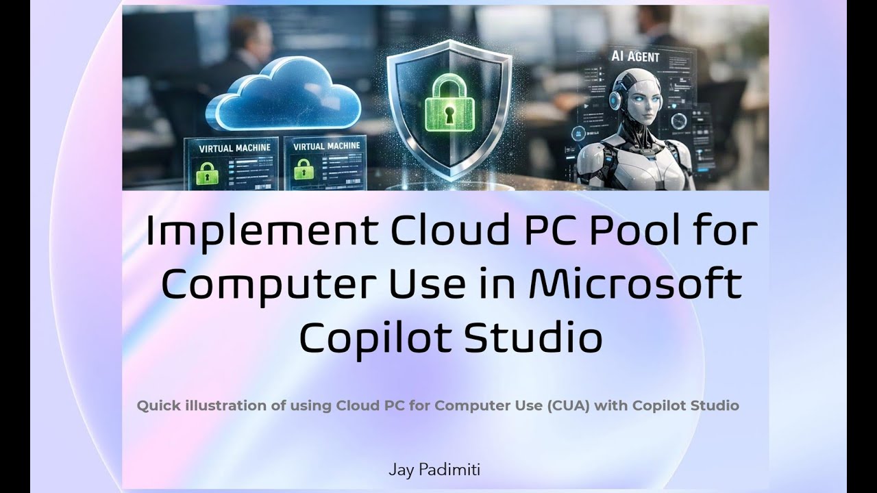 Cloud PC pool for Computer Use in Microsoft Copilot Studio