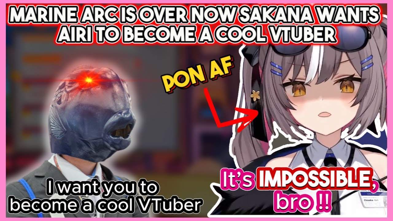 Sakana’s New Impossible Request: Now He Wants Airi to Be a Cool VTuber 👀| Chisaka Airi Clips