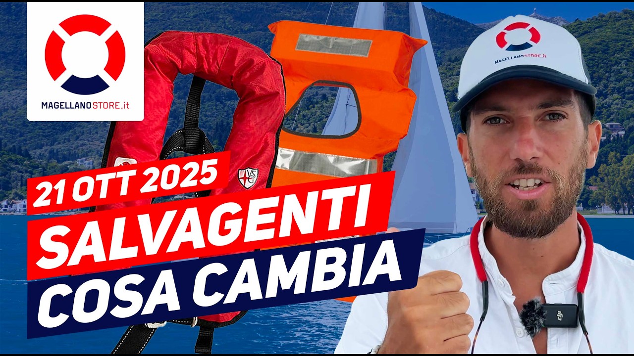 Nuova Normativa GIUBBOTTI DI SALVATAGGIO 2025! ⚠️  COSA CAMBIA e SCADENZE per non essere multato!